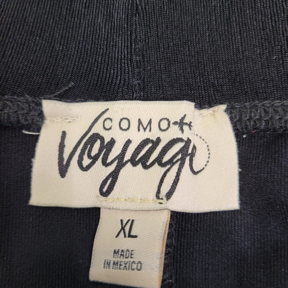COMO Voyage Black elastic waist Midi Skirt Business Dress Skirt xl - Picture 4 of 7